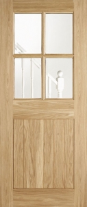 Cottage 4-Light External Oak Door